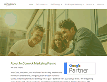 Tablet Screenshot of mccormickmarketingfresno.com